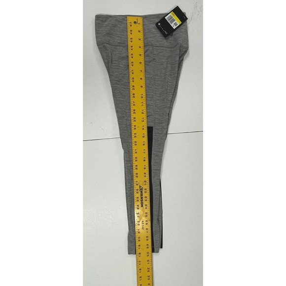 NIKE Women Training Crop Mesh Tights Grey Black CJ1816 091 - Small - Picture 2 of 12